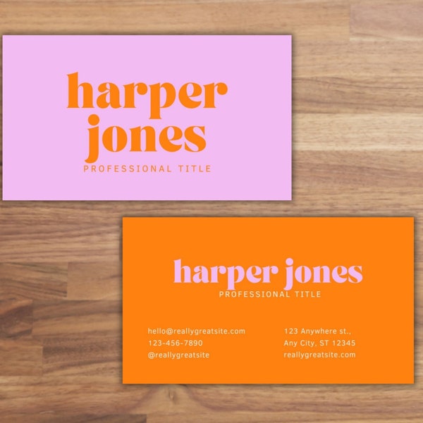Retro Business Card, Simple Business Card Template, Hairstylist Business Card, Esthetician Business Cards, Contact Cards, Calling Cards