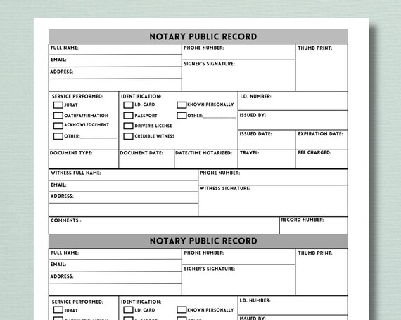 Notary Log Book: Official Notary Log Book To Record Notarial