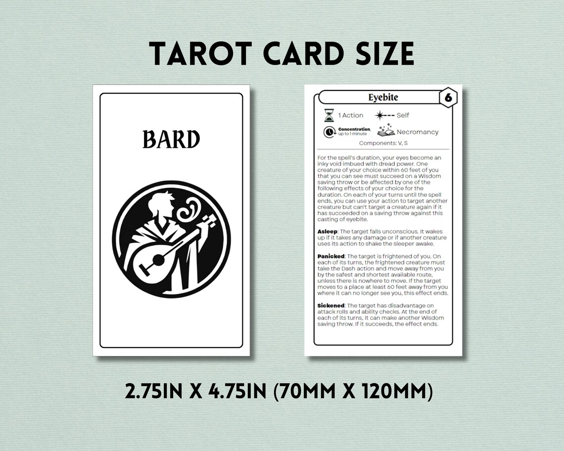 Dnd Cards, 5e, Dnd Spellcards, Dnd Spell Cards, Dnd Printable, Dnd