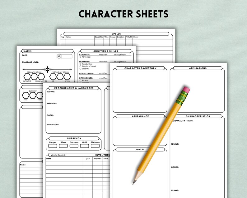 Dnd Bundle 5e Dnd Printable Dnd Cheat Sheet Dnd Player - Etsy UK
