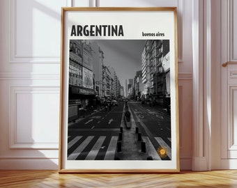 Póster de Buenos Aires, Argentina: Fotografía callejera de la ciudad (Impresión digital)