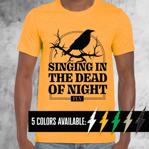 Blackbird Singing in the dead of night shirt, Music Lyrics shirt, Blackbird Beatles Lyrics, Unisex Soft style T-Shirt, Music lover gift