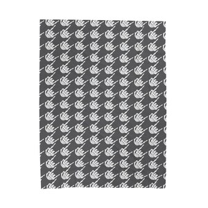 Skeleton Rock Hands Houndstooth Blanket, Velveteen Plush Blanket, Halloween blanket, Goth decor blanket, Edgy rock and roll blanket image 6
