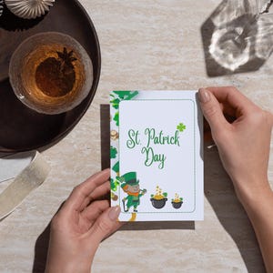 St Patrick's Day Karte, St Patrick Tageskarte, St Patrick Tageskarte, St Patrick Feiertagskarte, Grußkarte, Instant Download