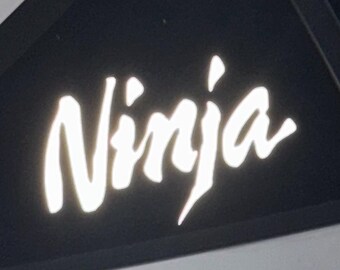 Reflective Kanji “NINJA” Vinyl Decal Set of 2 - Etsy