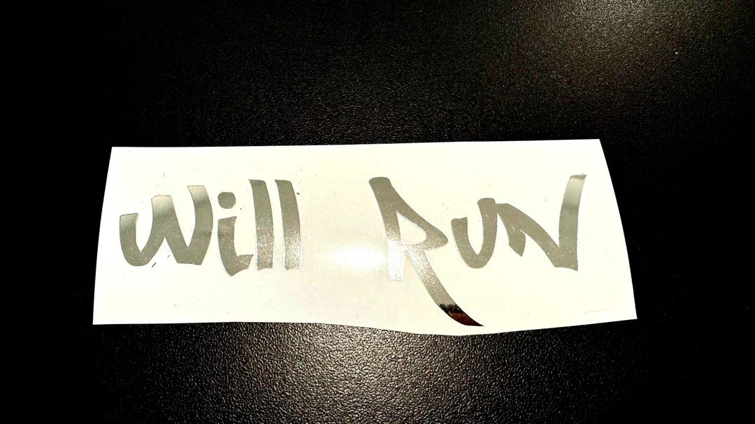 Chrome Sticker Decal will Run - Etsy