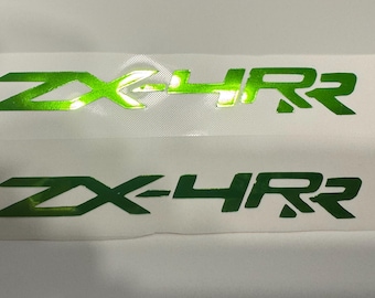 2024+ Kawasaki ZX-4rr lettering only Chrome Factory Ninja decals set of 2