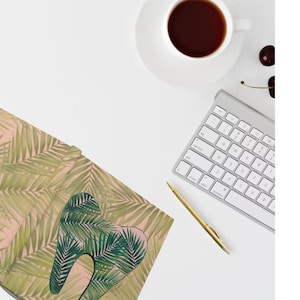 Palm Print Dentist Journal, Tropical Dentist Stationary, Palm Print Dental Hygienist Notebook, Dental School Notebook, Dentist Gift