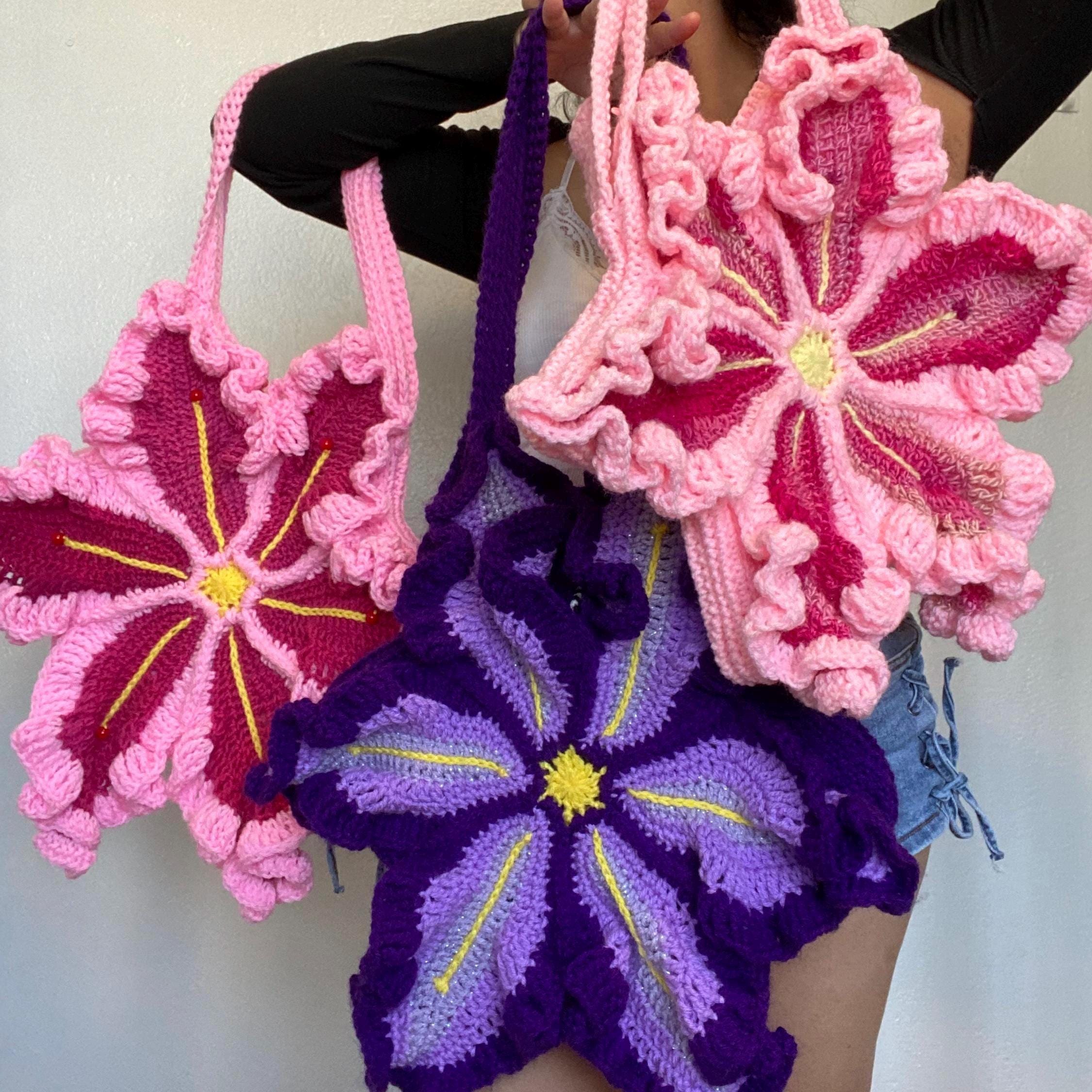 ショルダーバッグ・ポシェット [Slowslowly] Lily Handmade Crochet Raffia Er Shoulder Bag Lily Handmade Crochet Raffia Er Shoulder Bag (+gift tassel