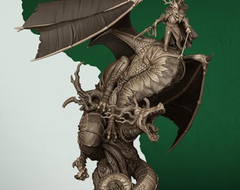 Forest Dragon from Feral Elves by Highland Miniatures