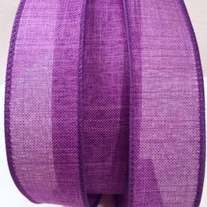 5 YARDS di splendido nastro in tela leggera cablata da 1,5 pollici in viola - perfetto per fiocchi, ghirlande, decorazioni, fiocchi per capelli, martedì grasso, primavera, estate, autunno