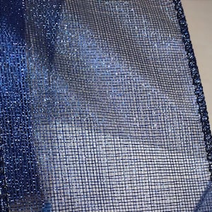 Bellissimo nastro velato cablato da 2,5 pollici in blu navy - 5 iarde Perfetto per fiocchi, ghirlande, decorazioni e confezioni! Natale patriottico