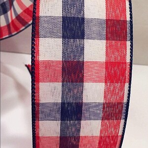5 yards Patriottisch decor lint krans bijlage krans lint krans decor lint ambachtelijke benodigdheden ambachtelijke lint zomer lint lente lint