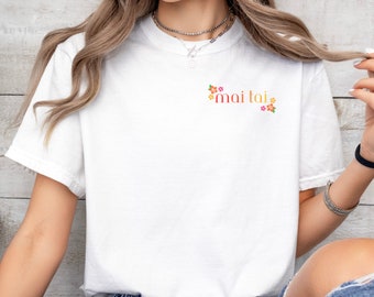 Mai Tai-T-shirt | Cocktailshirt | Tiki-shirt | Grafisch T-shirt