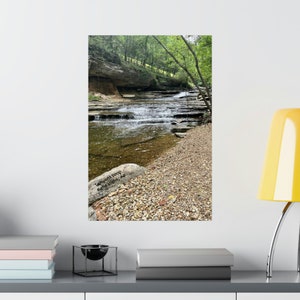 Relaxing Stream Matte Posters