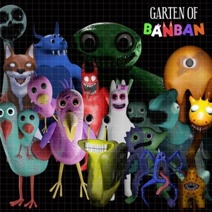 Garten of Banban 2 PNG Bundle Slow Seline Roblox Characters