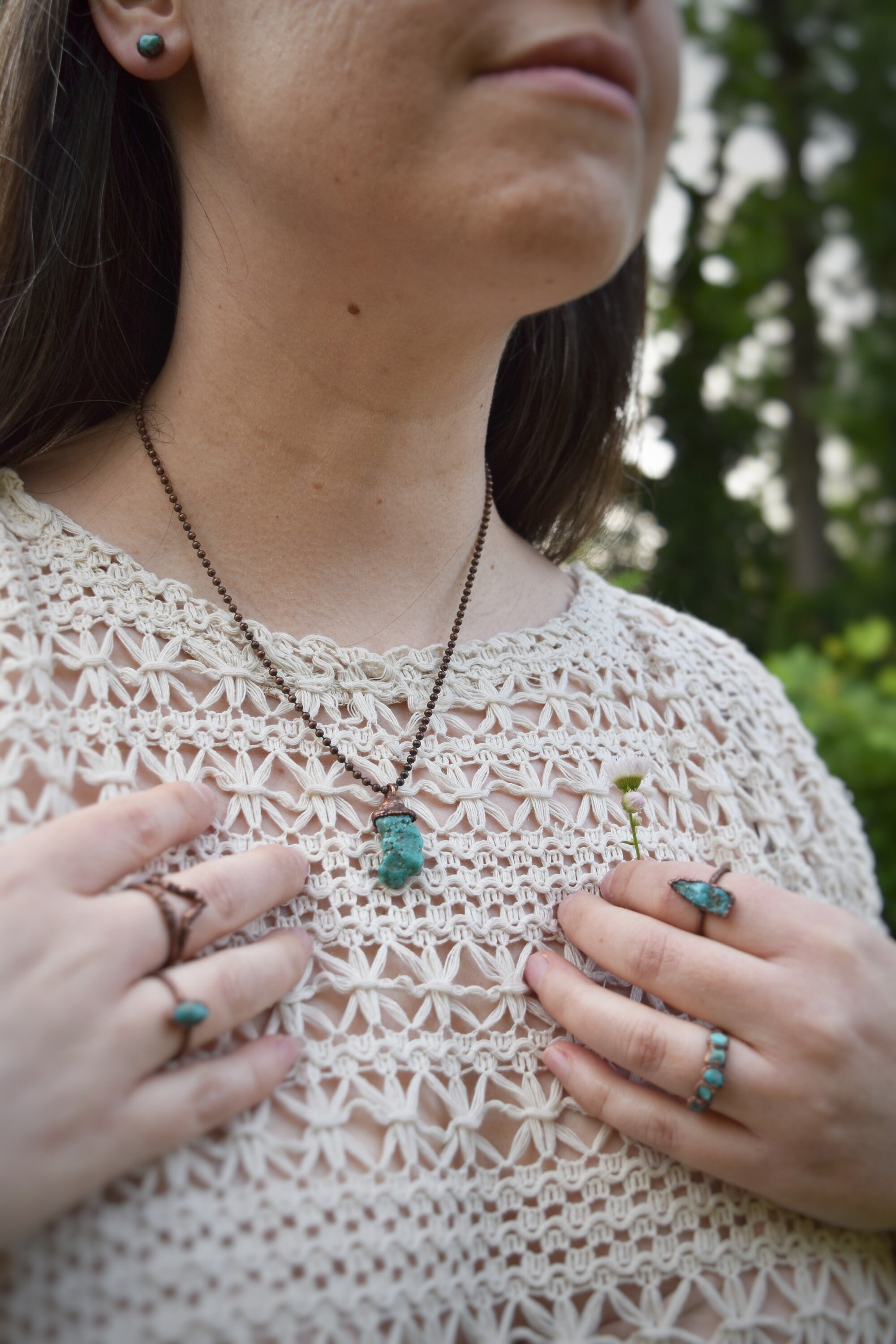 Moss Agate Necklace