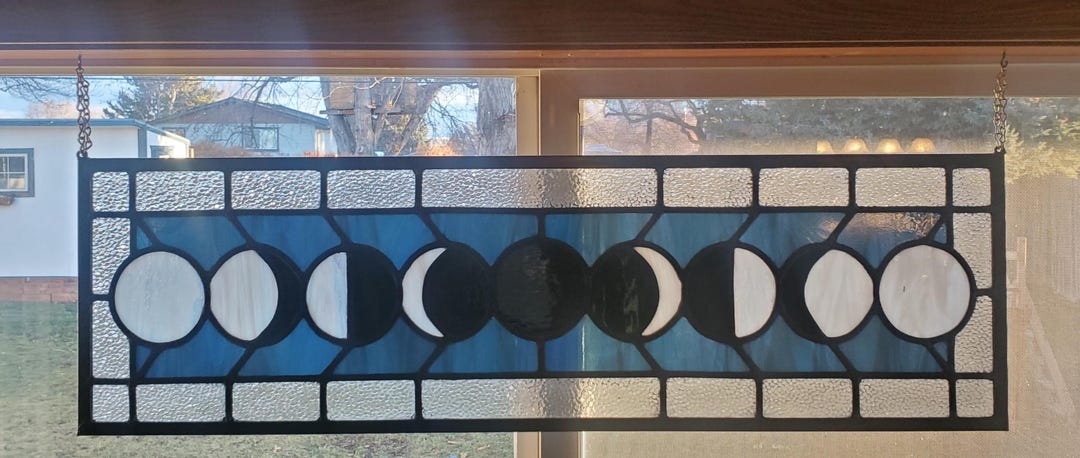 Stained Glass Phases of the Moon - Etsy