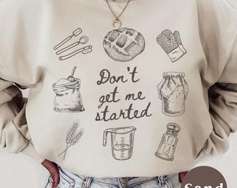Sourdough Starter Sweatshirt, Vintage Sourdough Baking Lover Sweater, Retro 90s Breadmaker Crewneck Shirt, Gift for Baker Homestead Women