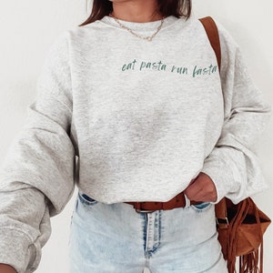 Minimalist Pasta Sweatshirt, Trendy Womens Pasta Crewneck Sweater, Funny Quote Shirt, Aesthetic Clothing, Retro Graphic Top, Gift fort Her