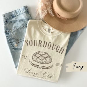 Sourdough Baker Social Club tshirt, Custom Bread Baking Mom T Shirt, Gift for Homeschool Mom, Funny Baking Tee, Comfort Color Homestead Gift
