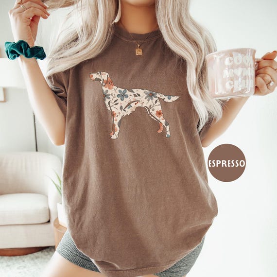Floral Irish Setter Comfort Colors® Shirt, Gordon Setter Dog Mom Wildflower T-shirt, Cottagecore Tee, Gift for New Puppy Owner Lover Mama