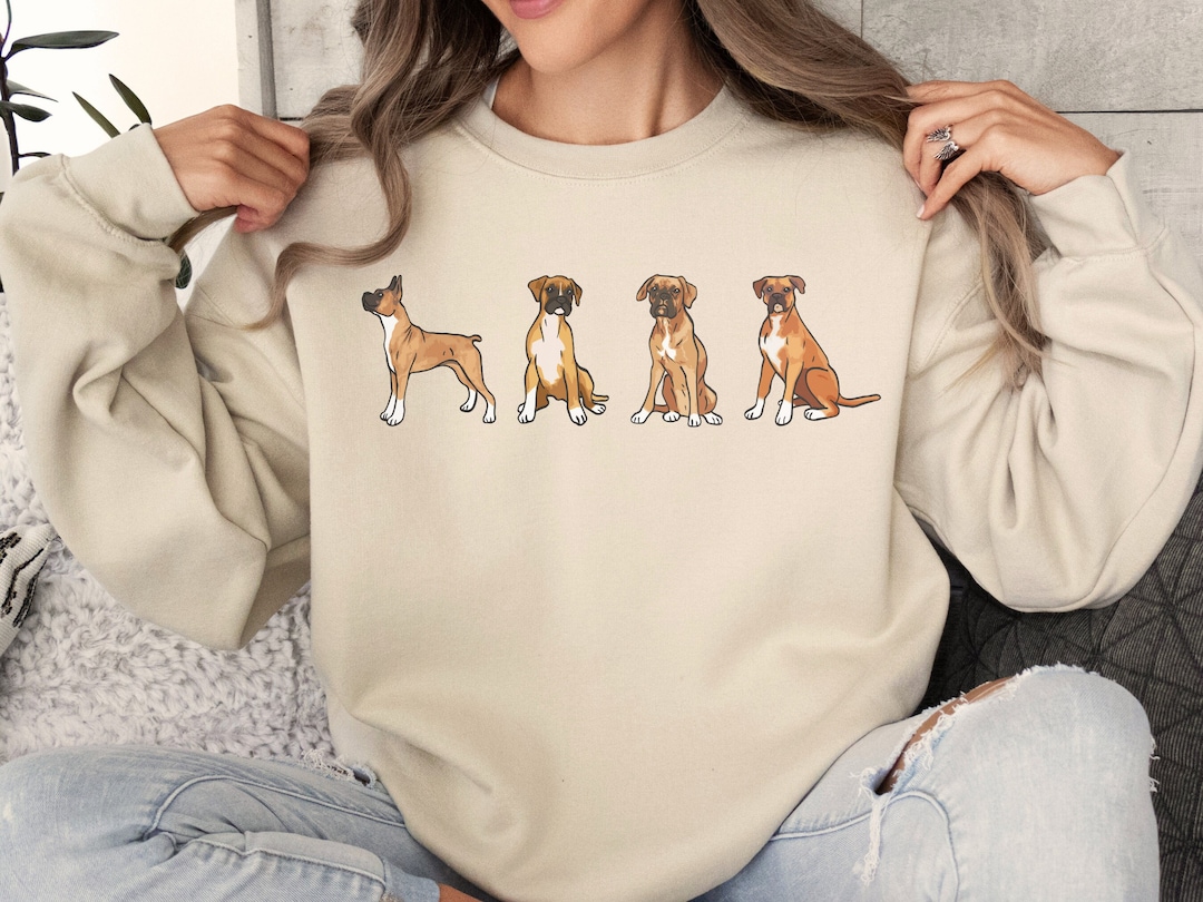 Boxer Dog Mom Sweatshirt, Boxer Dog Owner Shirt, Gifts for Boxer Dog