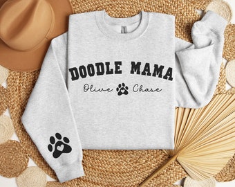 Personalized Multiple Goldendoodle Sweatshirt, Custom Dog Name Shirt ...
