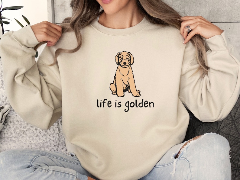 Goldendoodle Sweatshirt, Goldendoodle Mom Shirt, Doodle Sweatshirt, Dog Mom Crewneck Sweater