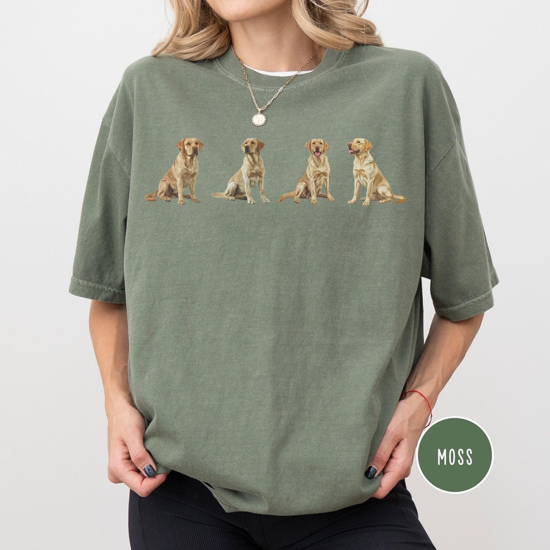 Yellow Labrador Unisex Comfort Colors Tee Shirt, Lab Retriever Dog Mom ...