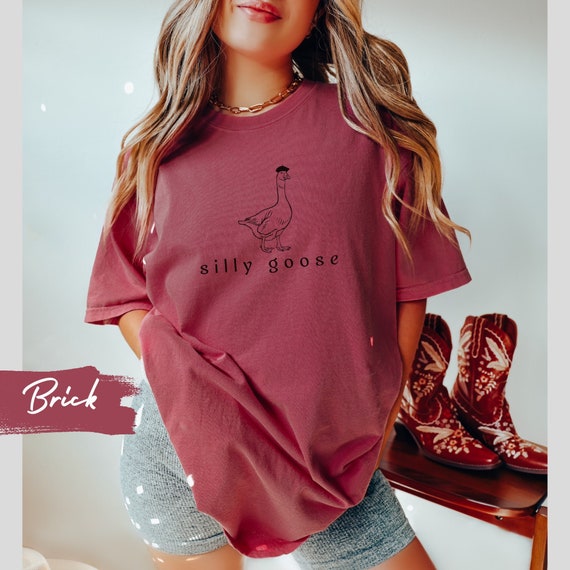 Comfort Colors® Cute Goose Shirt, Funny Goose T Shirt, Vintage Farm Animal tshirt, Silly Gift for Animal Lover, Homestead Mom, Farm Girl