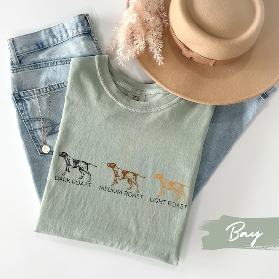 Comfort Colors GSP Dog Coffee Shirt, German Shorthaired Pointer Dog Mom tshirt, Gift for Mom Her Person, Funny Dog Owner Tee, Dad Mama Gift