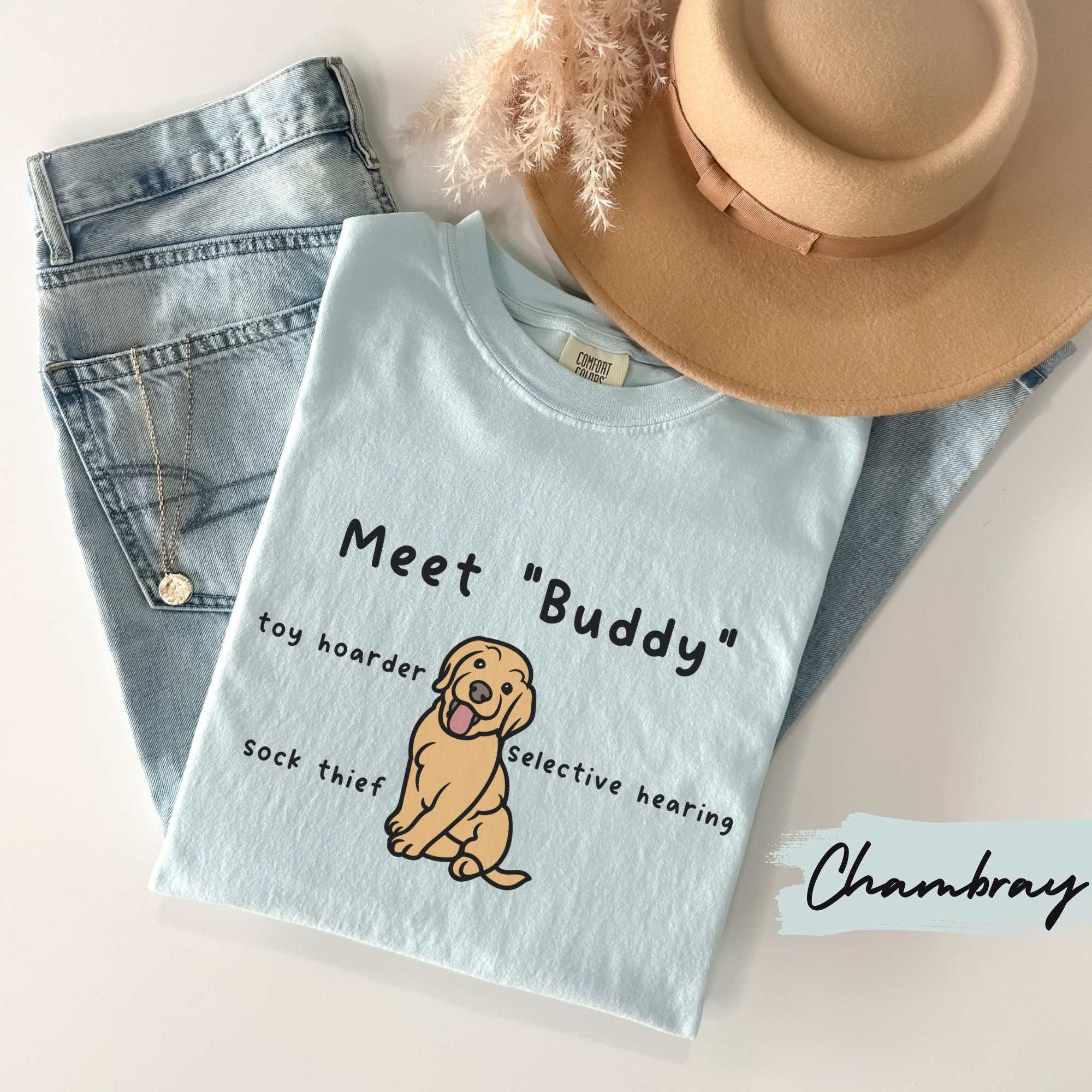 Funny Golden Retriever Puppy Name Shirt, Custom Golden Dog Mom Tshirt ...