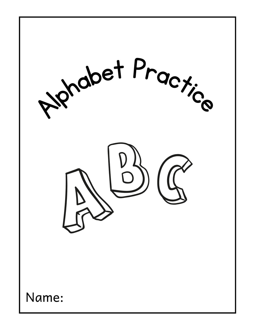 Montessori Alphabet Tracing/coloring Workbook - Etsy