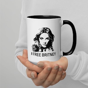 Free Britney Mug with Color Inside, Free Britney Movement, Britney Spears, Justin Timberlake, Jaime Spears