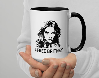 Taza Britney gratis con color en el interior, Movimiento Britney libre, Britney Spears, Justin Timberlake, Jaime Spears