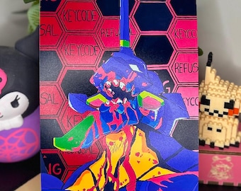 Gundam Anime Art Print: Retro Series Canvas (5x7)