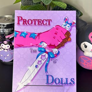 LGBTQIA+ Community Protect the Dolls Transgender Rights  Digital Art Print 5x7
