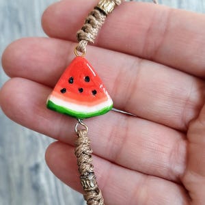 Palestine themed handmade bracelets, palestine donation,Watermelon bracelet,palestine gift,gaza bracelet,eid gift,adjustable bracelet