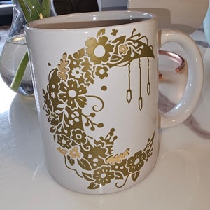 Gold autumn moon cup