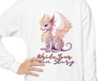 Mädchen Jugend Sweatshirt, Empowering und Sophisticated Drachen Sweatshirt, Drachen Liebhaber, Drachen Mythologie, Geburtstagsgeschenk, Valentinstag Geschenk