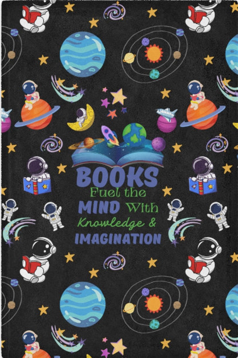 Reading Sparks Imagination Blanket, Kids Book Lover Blanket