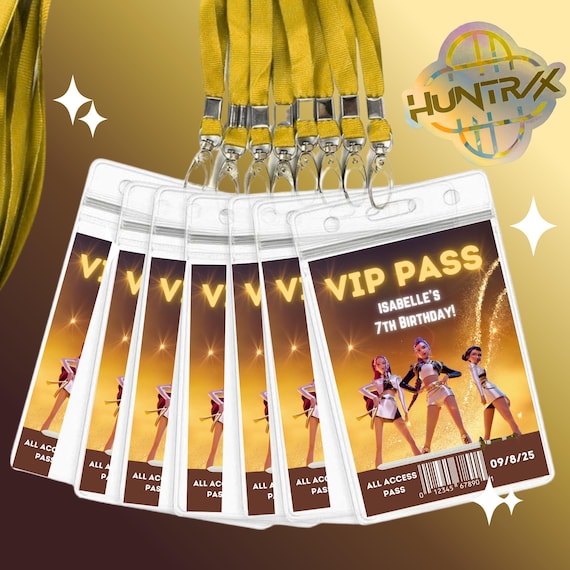 Kpop Demon Hunters VIP Pass, Birthday Party Favors (25pcs) - Etsy