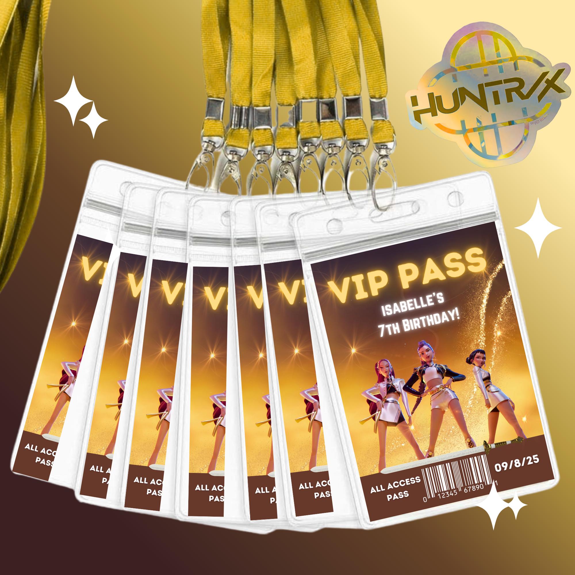 Kpop Demon Hunters VIP Pass, Birthday Party Favors (25pcs) - Etsy