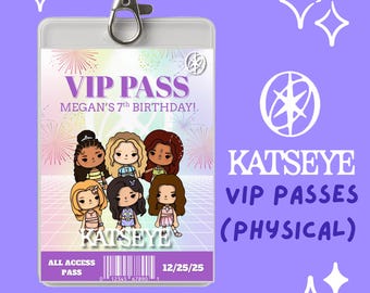 Katseye VIP Passes Birthday Party Favors Invites
