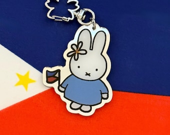 Miffy Philippine Flag Bag Charm Keychain