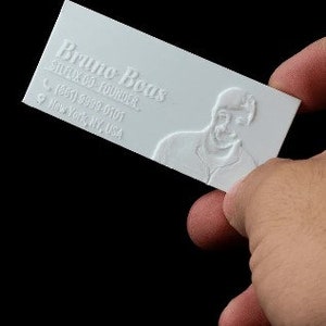 Cartes de visite personnalisées imprimées en 3D