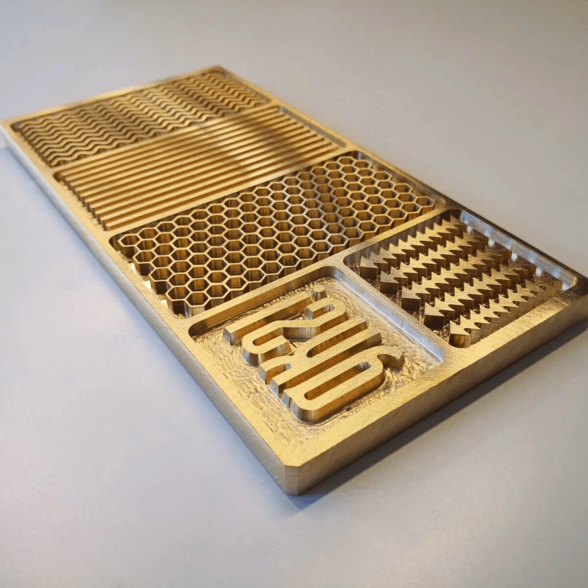 Ice Stamp Tray, Ice Cube Plate, Ice Stamp Plate, Brass Ice Plate