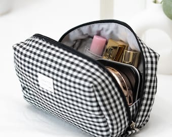 Ultimate Organizer Makeup Bag Sewing Pattern PDF – “LENA” Cosmetic Zipper Pouch