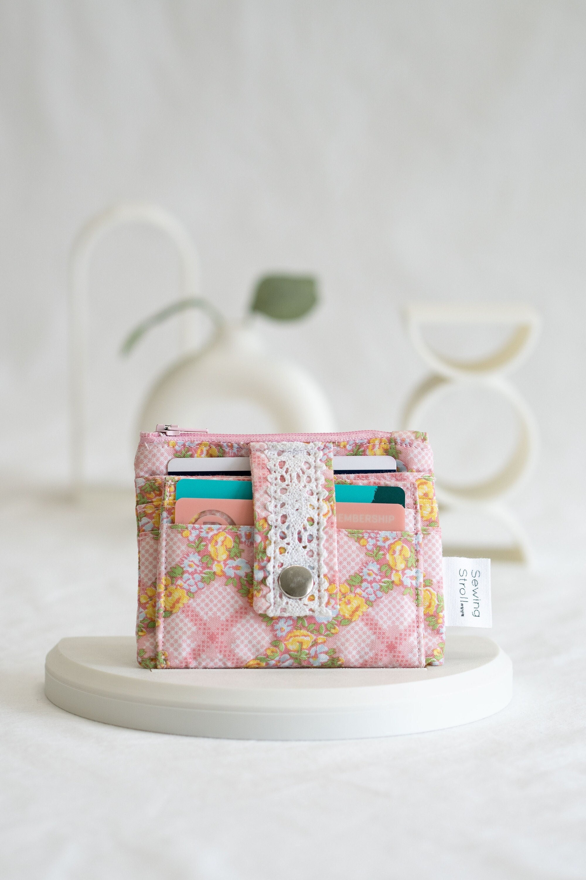 Wallet Sewing Pattern – “Lulu” PDF + Video Tutorial | DIY Fabric Card Wallet